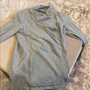 Lulu lemon gray cardigan sweatshirt